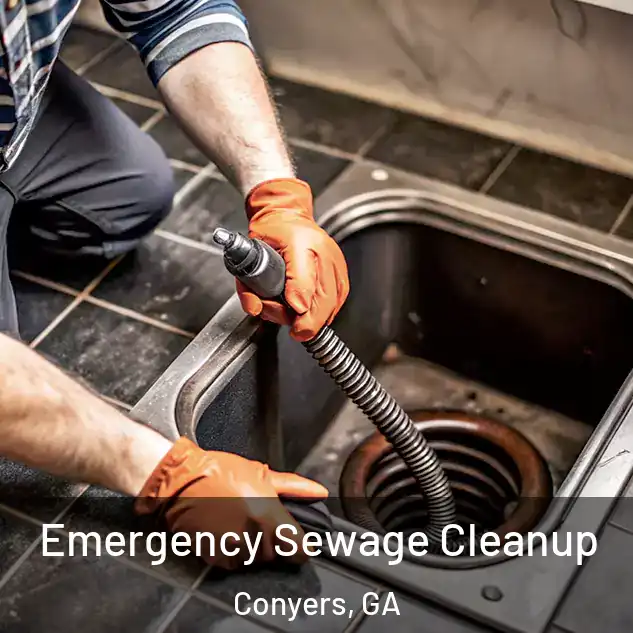  Emergency Sewage Cleanup Conyers, GA