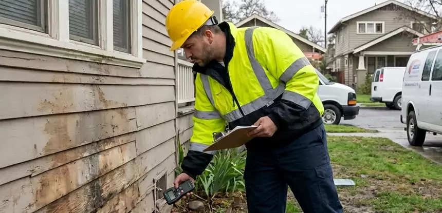 Water Damage Exterior Wall Conyers