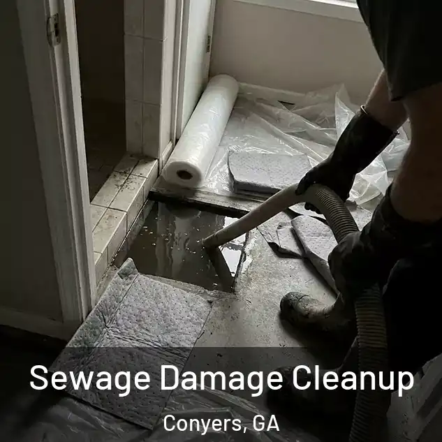  Sewage Damage Cleanup Conyers, GA